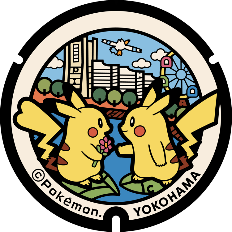 tapas de alcantarillado Pokémon pikachu